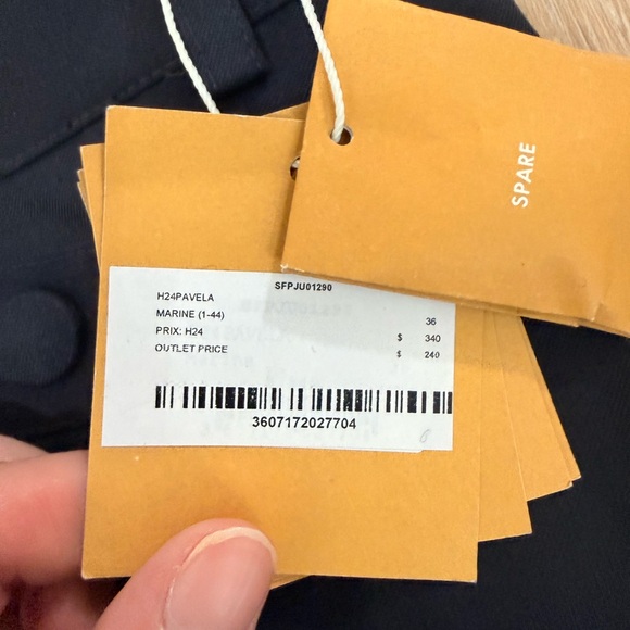 Sandro Navy Mini Skirt - Picture 4 of 4